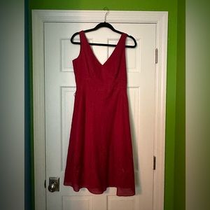 Anne Taylor loft cranberry dress